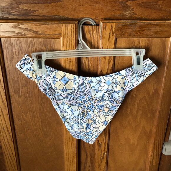 NWT J Crew Active Curved Waist Cheeky Bikini Bottom Printed Kaleidoscope Size S - Picture 6 of 10